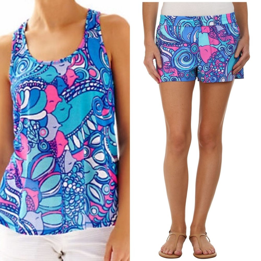 Lilly Pulitzer Sea Jewels Luxletic SET size medium